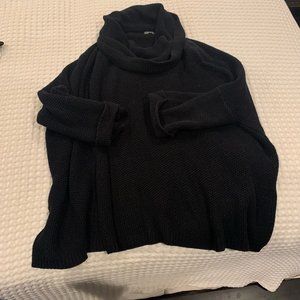 Black oversized sweater